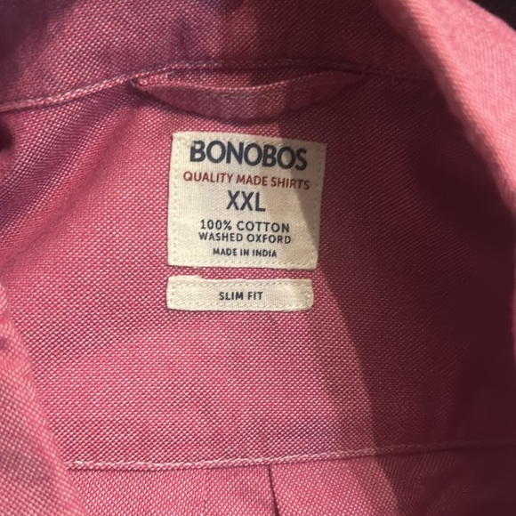 Pink Bonobos Button Up - Picture 3 of 4